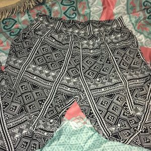 Chevron Parachute Pants